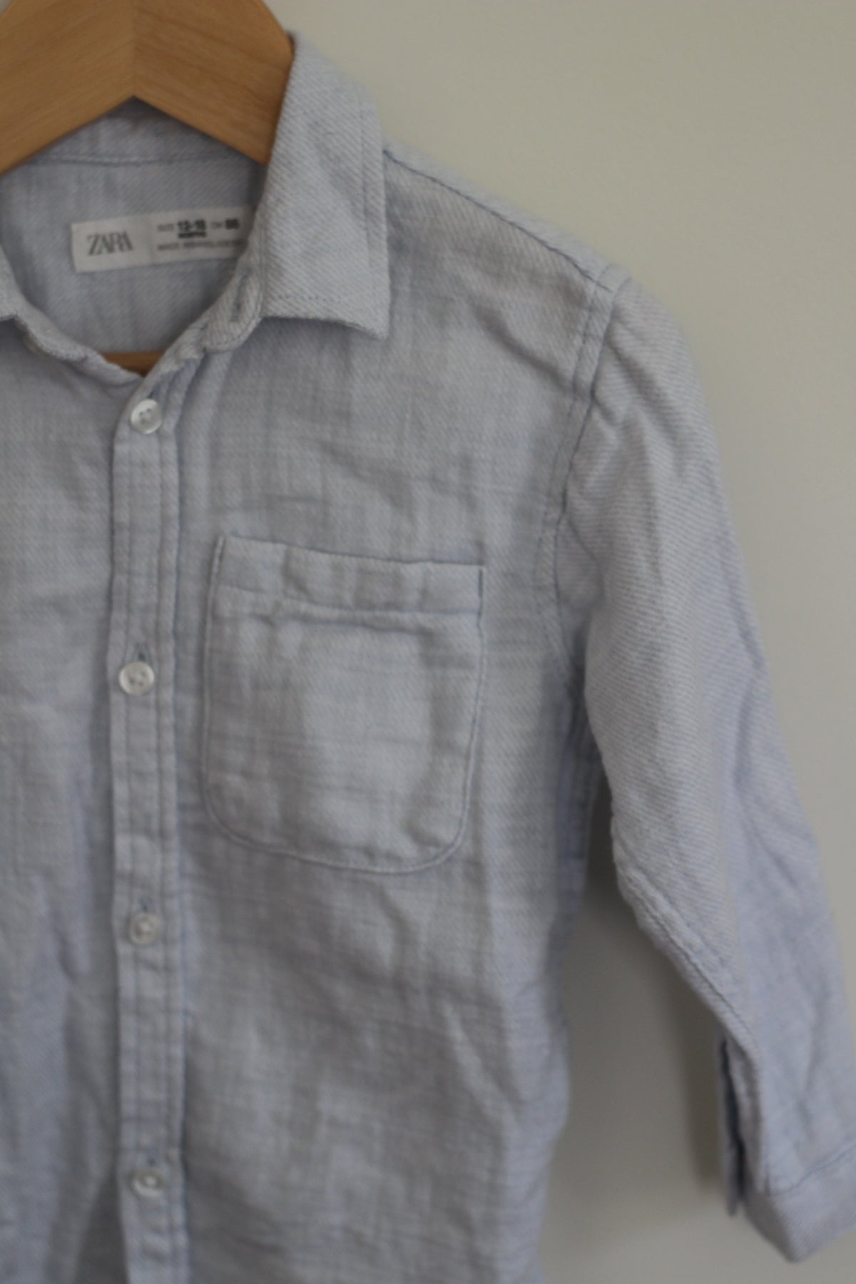 Zara Baby Long Sleeve Button Down - size 12 to 18 months