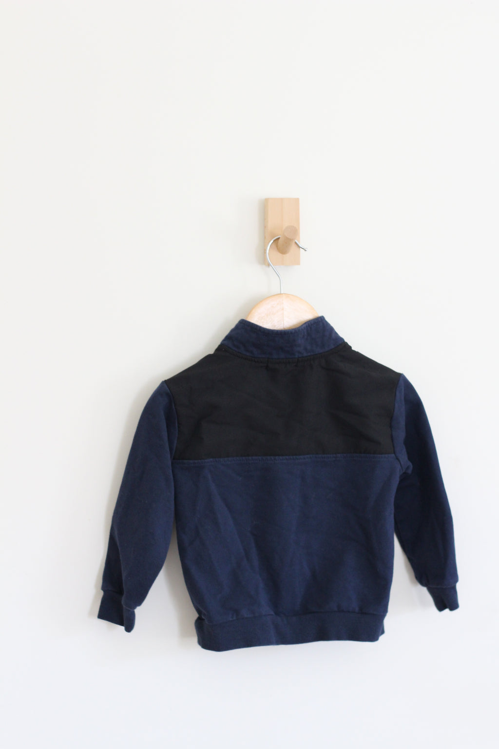 Miles the Label Half Snap Colorblock Sweatshirt - size 24 months