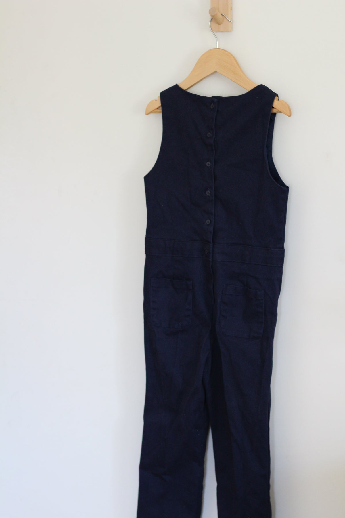 Janie + Jack Sailor Button Navy Blue Jumper - size 10