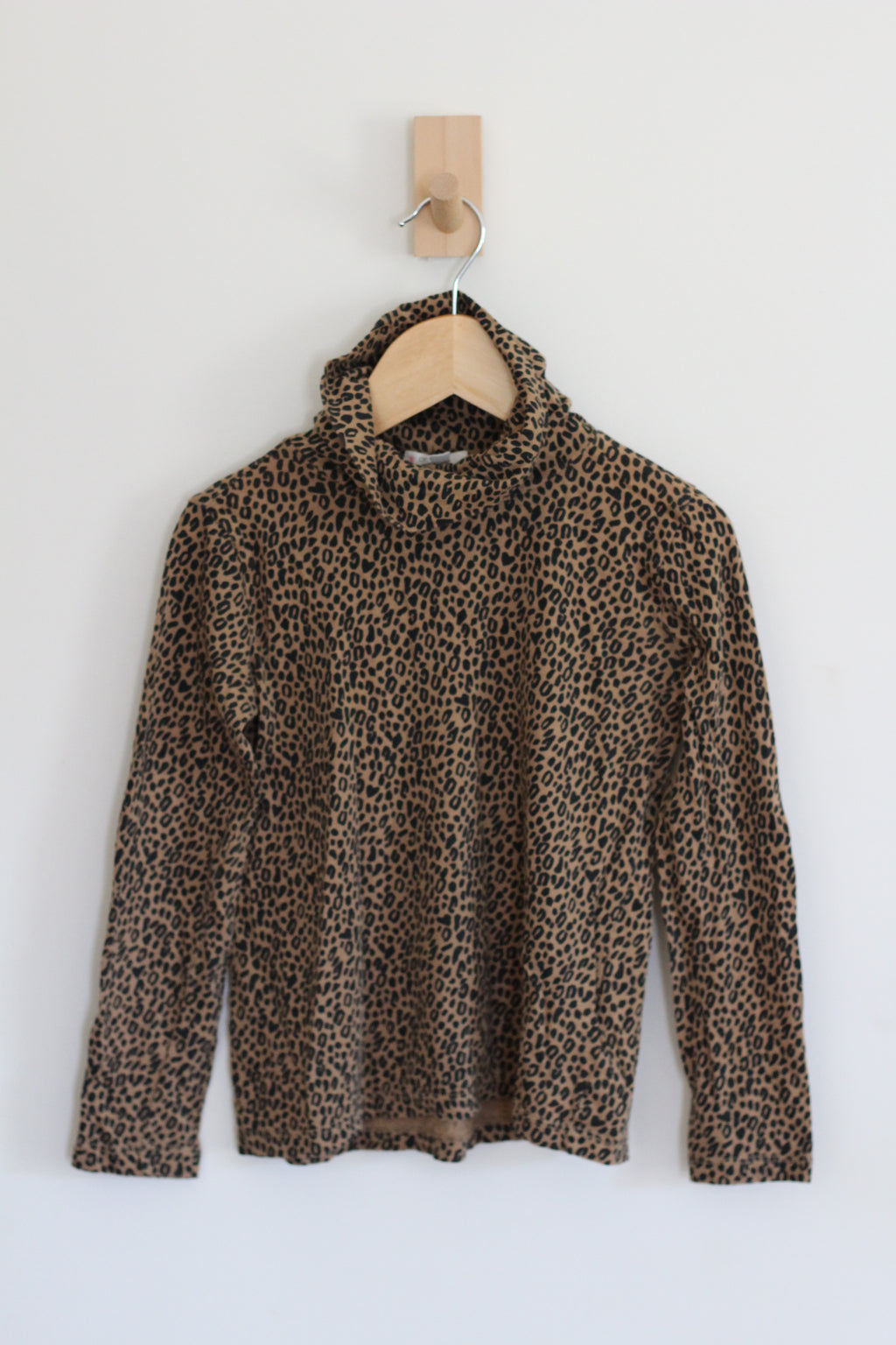 Crewcuts Tissue Turtleneck in Leopard - size 6 - 7