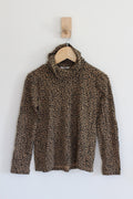 Crewcuts Tissue Turtleneck in Leopard - size 6 - 7