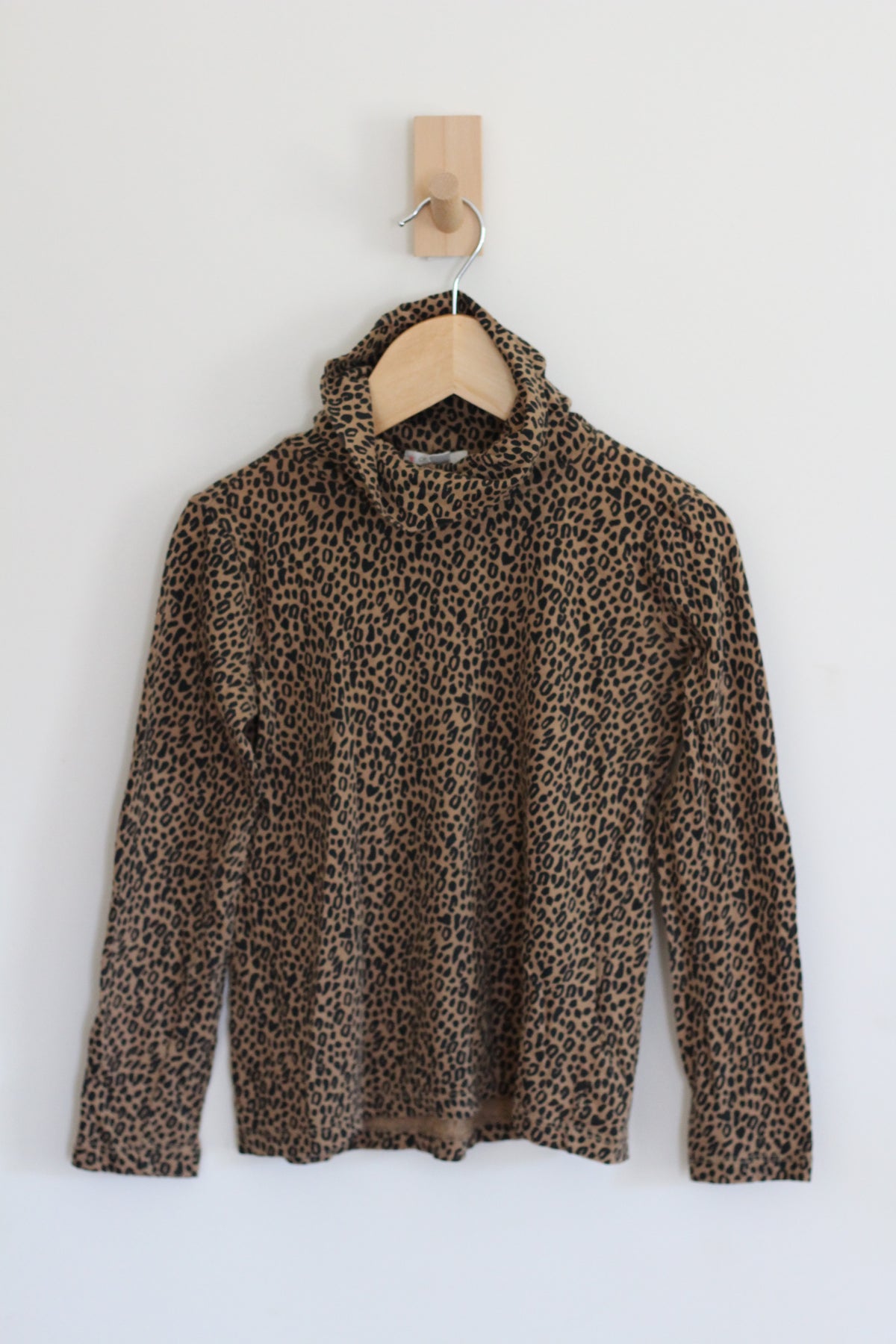 Crewcuts Tissue Turtleneck in Leopard - size 6 - 7