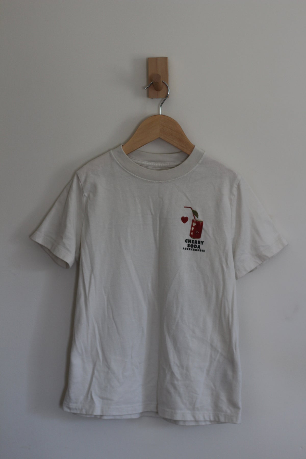 Abercrombie Kids "Fueled by Cherry Soda" Oversized Graphic Tee - size 9 / 10