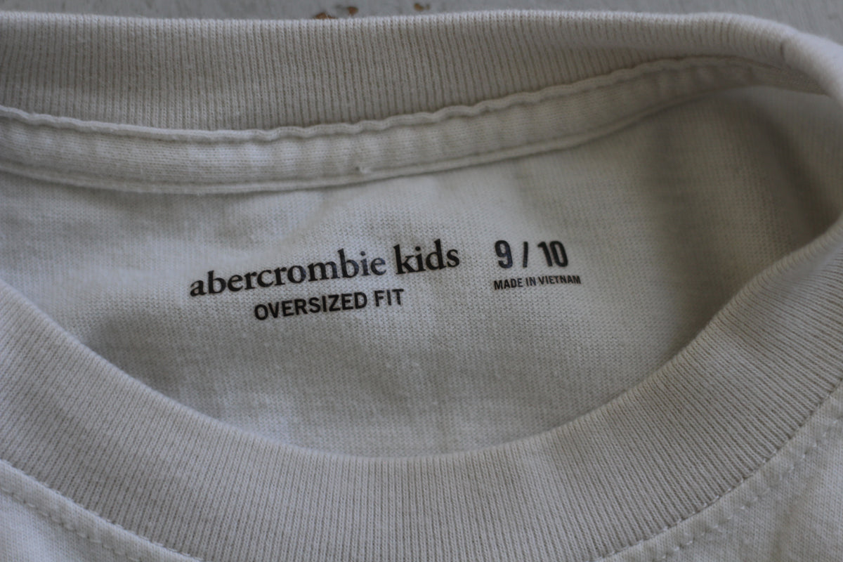 Abercrombie Kids "Fueled by Cherry Soda" Oversized Graphic Tee - size 9 / 10