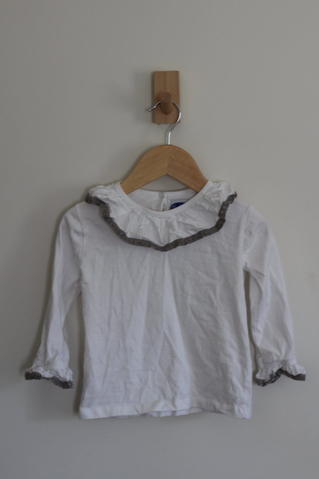 Patricia Mendiluce Ruffle Collar Long-Sleeve Shirt - size 3