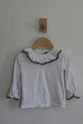 Patricia Mendiluce Ruffle Collar Long-Sleeve Shirt - size 3