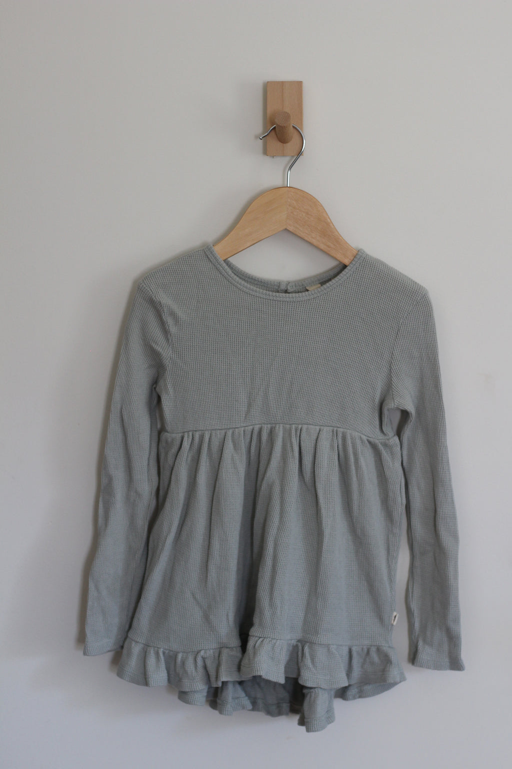 Burt's Bees Kids Organic Waffle-Knit Ruffle Tunic - size 4t