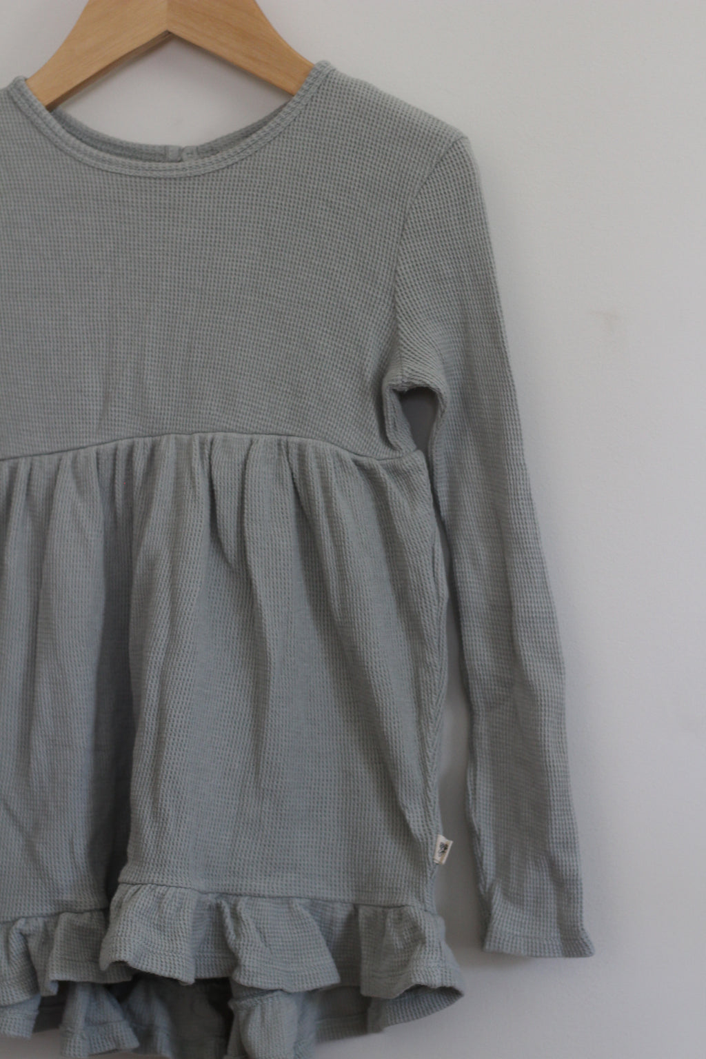 Burt's Bees Kids Organic Waffle-Knit Ruffle Tunic - size 4t