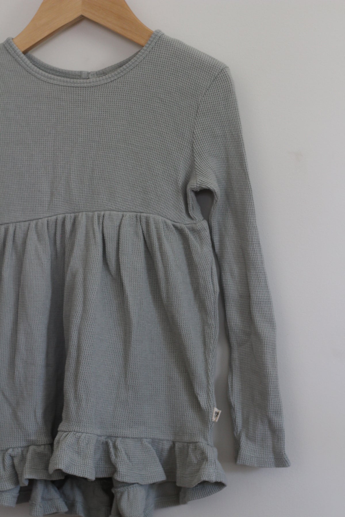 Burt's Bees Kids Organic Waffle-Knit Ruffle Tunic - size 4t