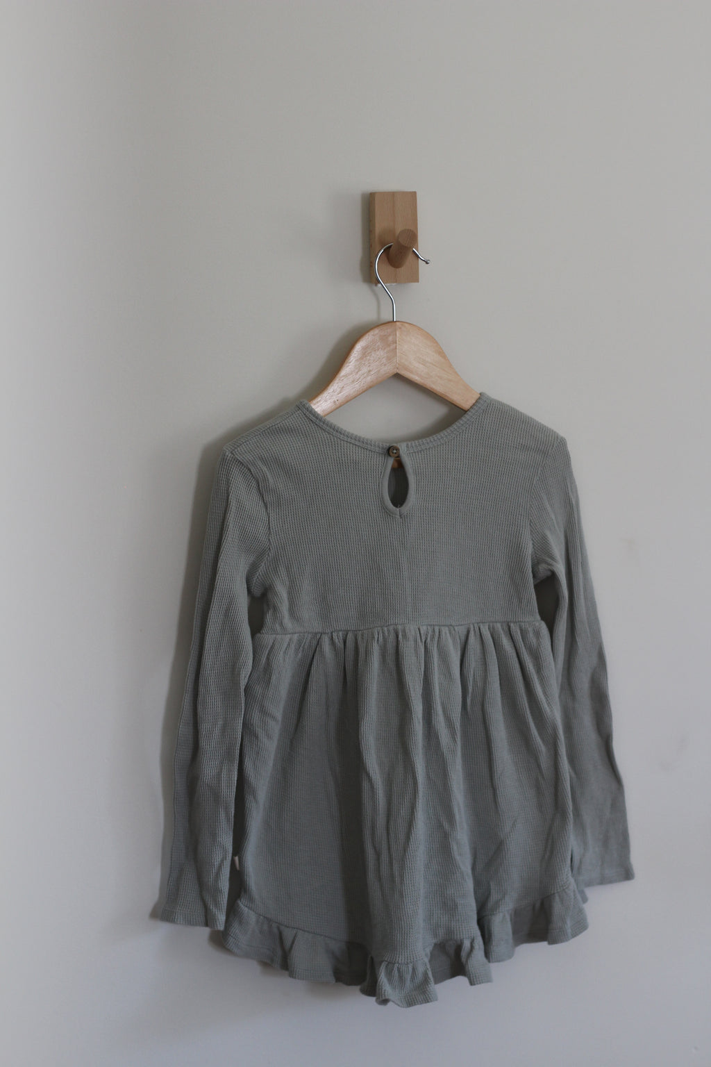 Burt's Bees Kids Organic Waffle-Knit Ruffle Tunic - size 4t
