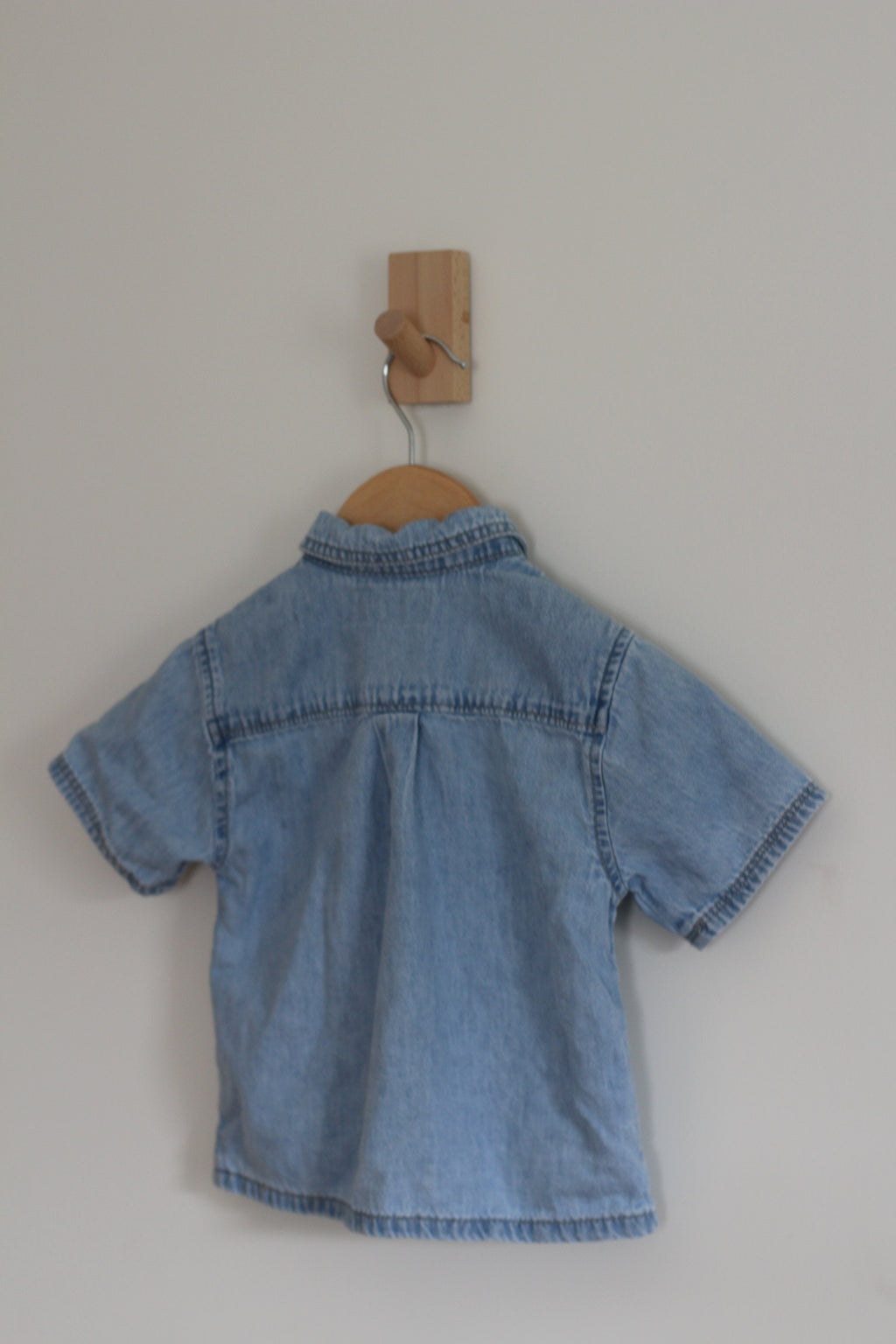 Zara Short Sleeve Denim Shirt - size 1 1/2