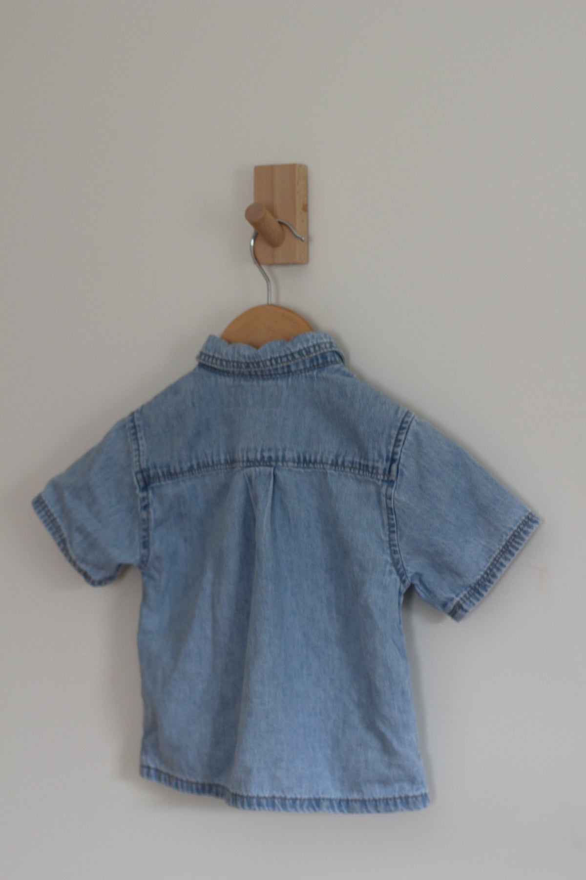 Zara Short Sleeve Denim Shirt - size 1 1/2