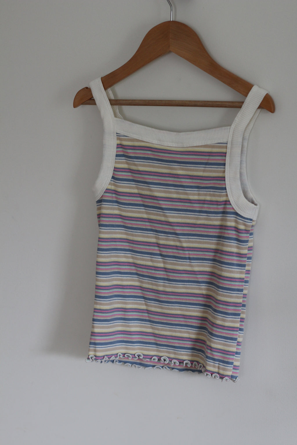 Gap Kids Ribbed Striped Tank Top - size L