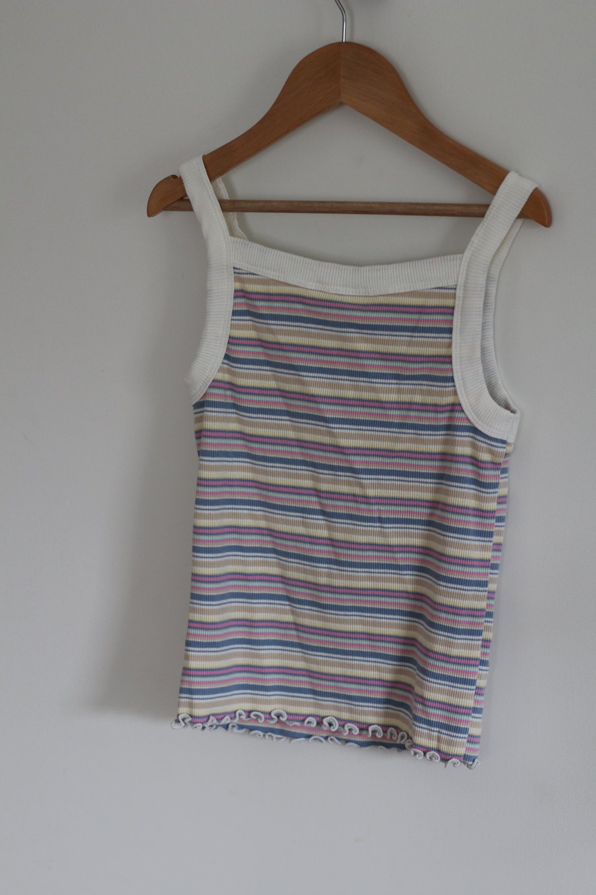 Gap Kids Ribbed Striped Tank Top - size L