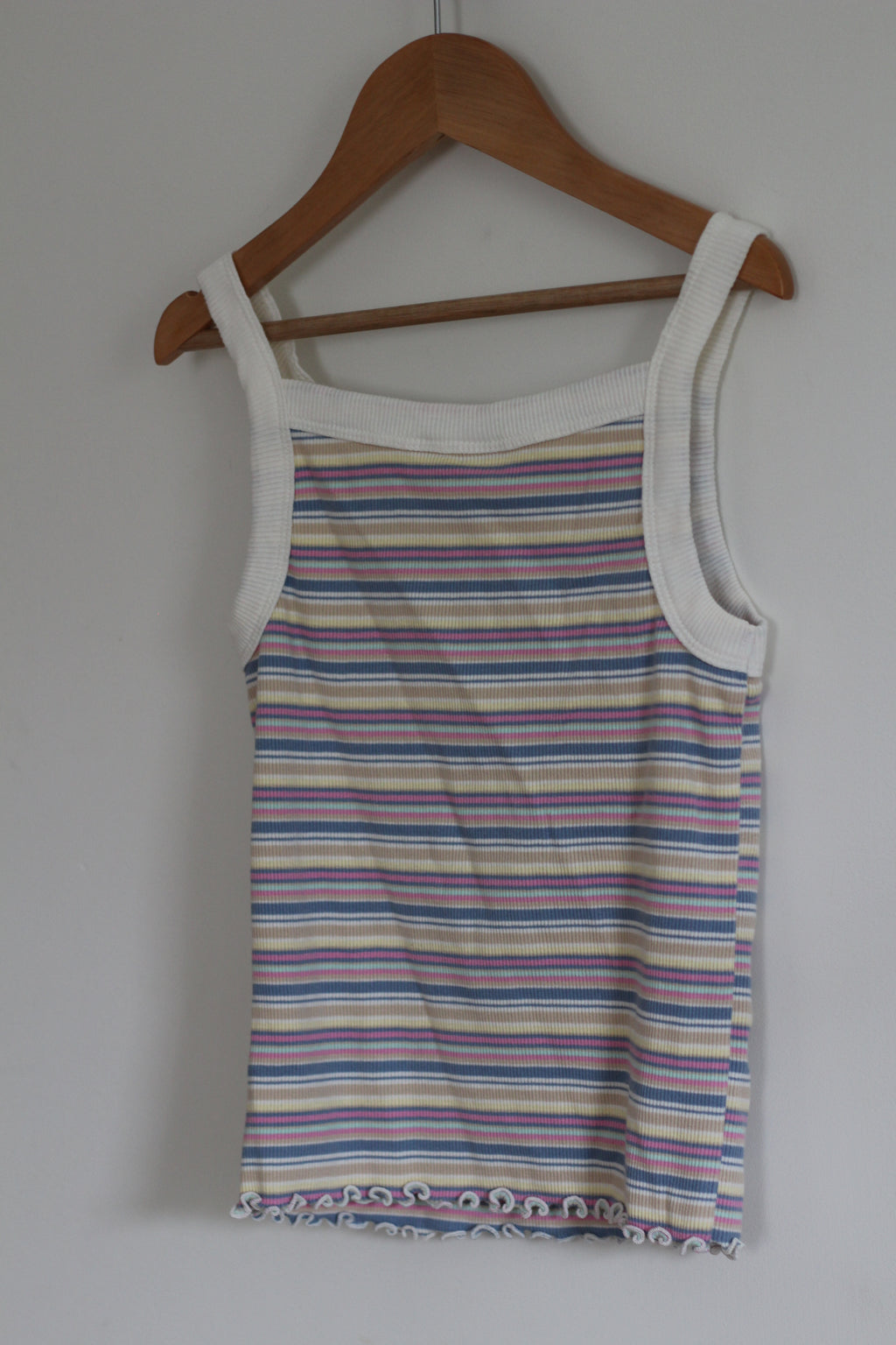 Gap Kids Ribbed Striped Tank Top - size L