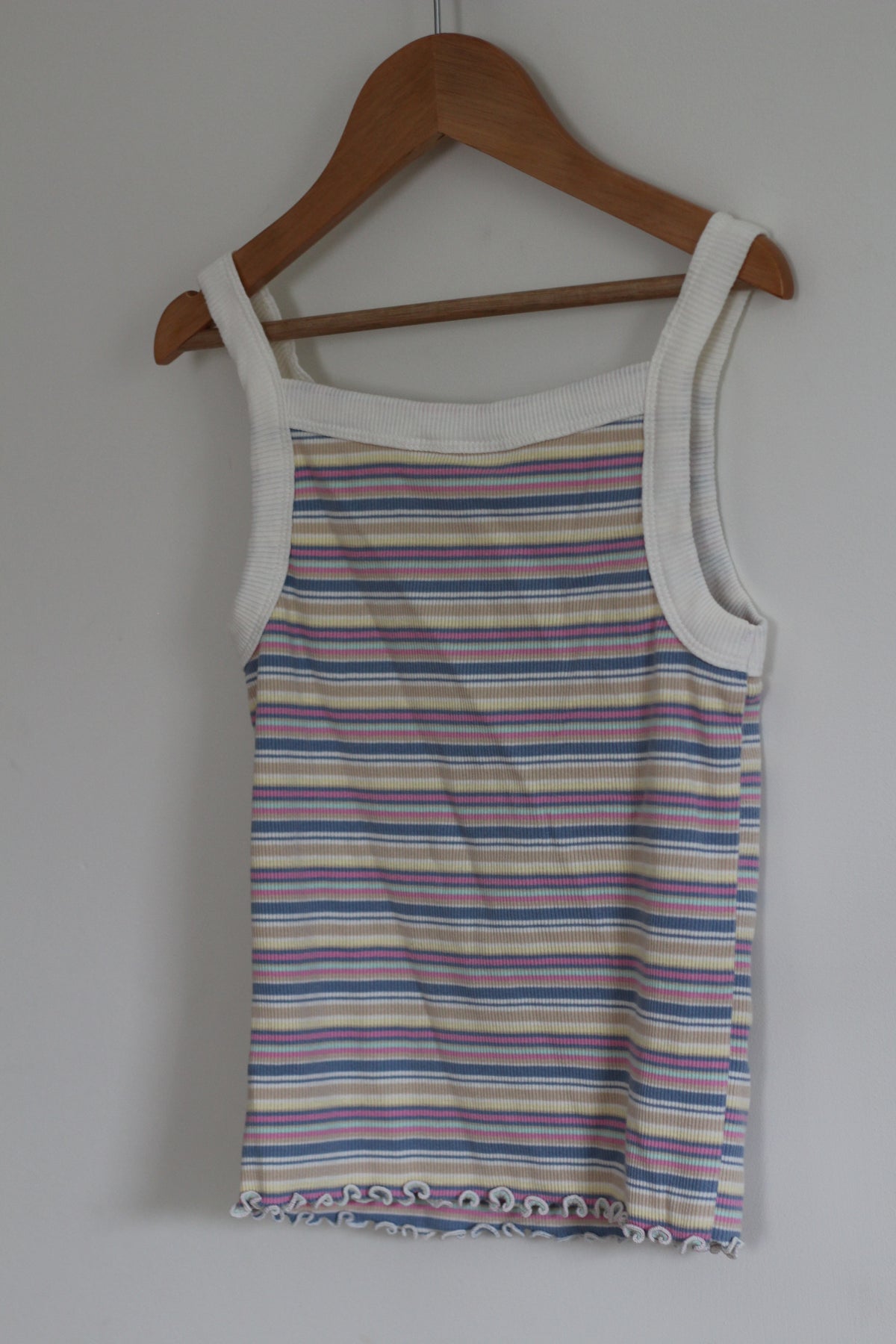 Gap Kids Ribbed Striped Tank Top - size L