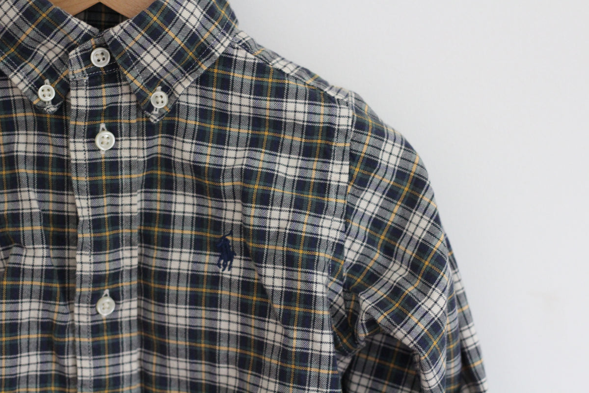 Ralph Lauren Plaid Long Sleeve Button Down - size 2t