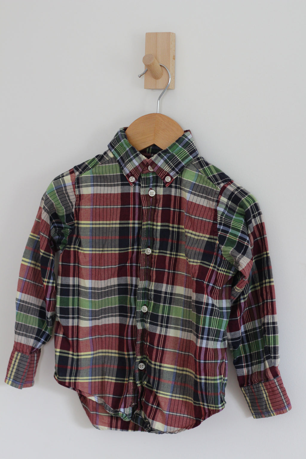 Ralph Lauren Plaid Button Down Shirt - size 2t