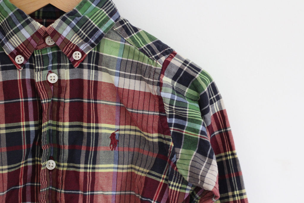 Ralph Lauren Plaid Button Down Shirt - size 2t