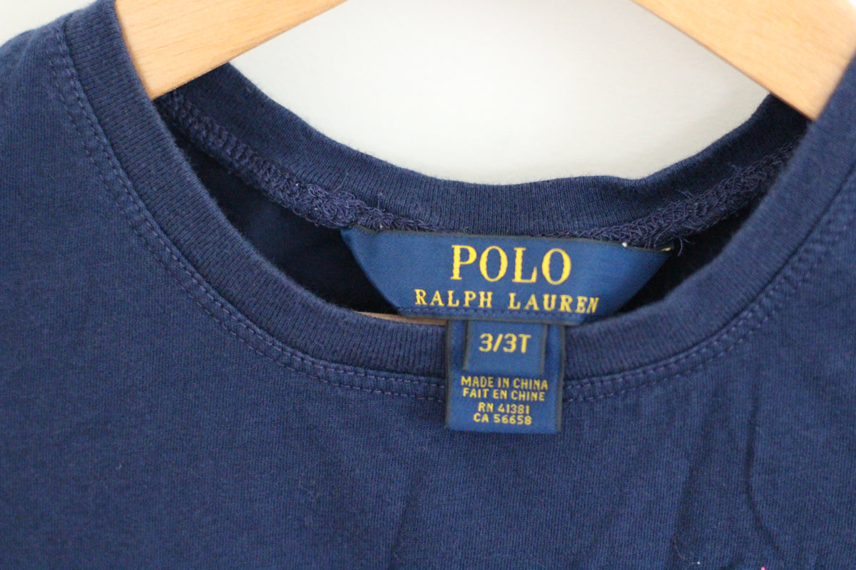 Polo Ralph Lauren Girls Ruffle Peplum Tee - size 3t