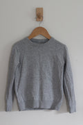 Primary Kids Classic Crewneck Sweater in Grey - size 6 - 7
