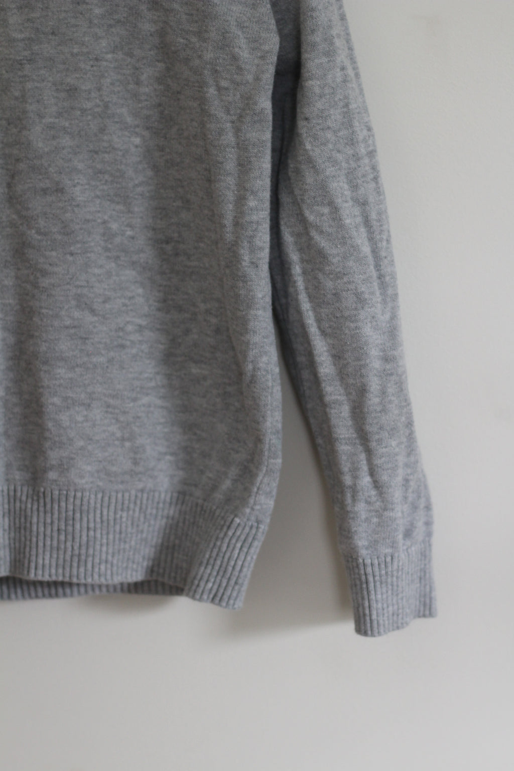 Primary Kids Classic Crewneck Sweater in Grey - size 6 - 7