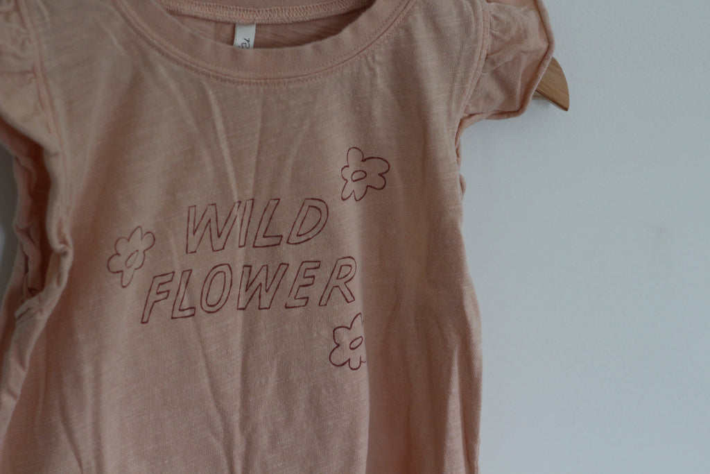Rylee + Cru Flutter Sleeve 'Wild Flower' Tank - size 4 - 5