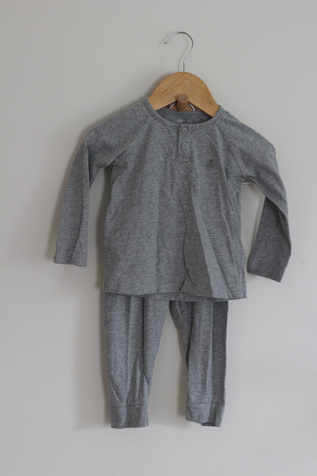 Baby Gap Grey Long Sleeve + Pant Set - size 18 - 24 months