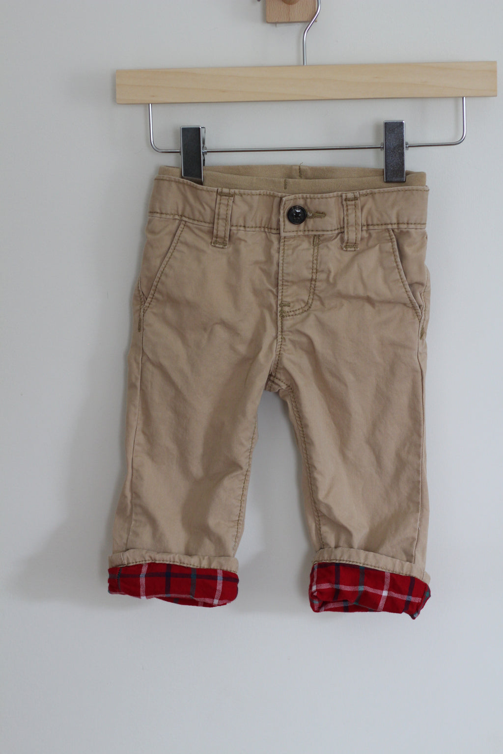 Baby Gap Flannel Lined Khaki Pants - size 6 - 12 months