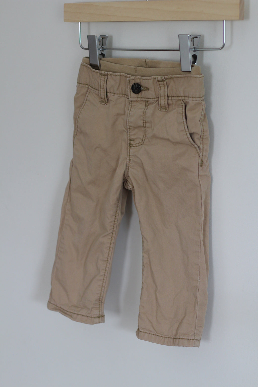 Baby Gap Flannel Lined Khaki Pants - size 6 - 12 months