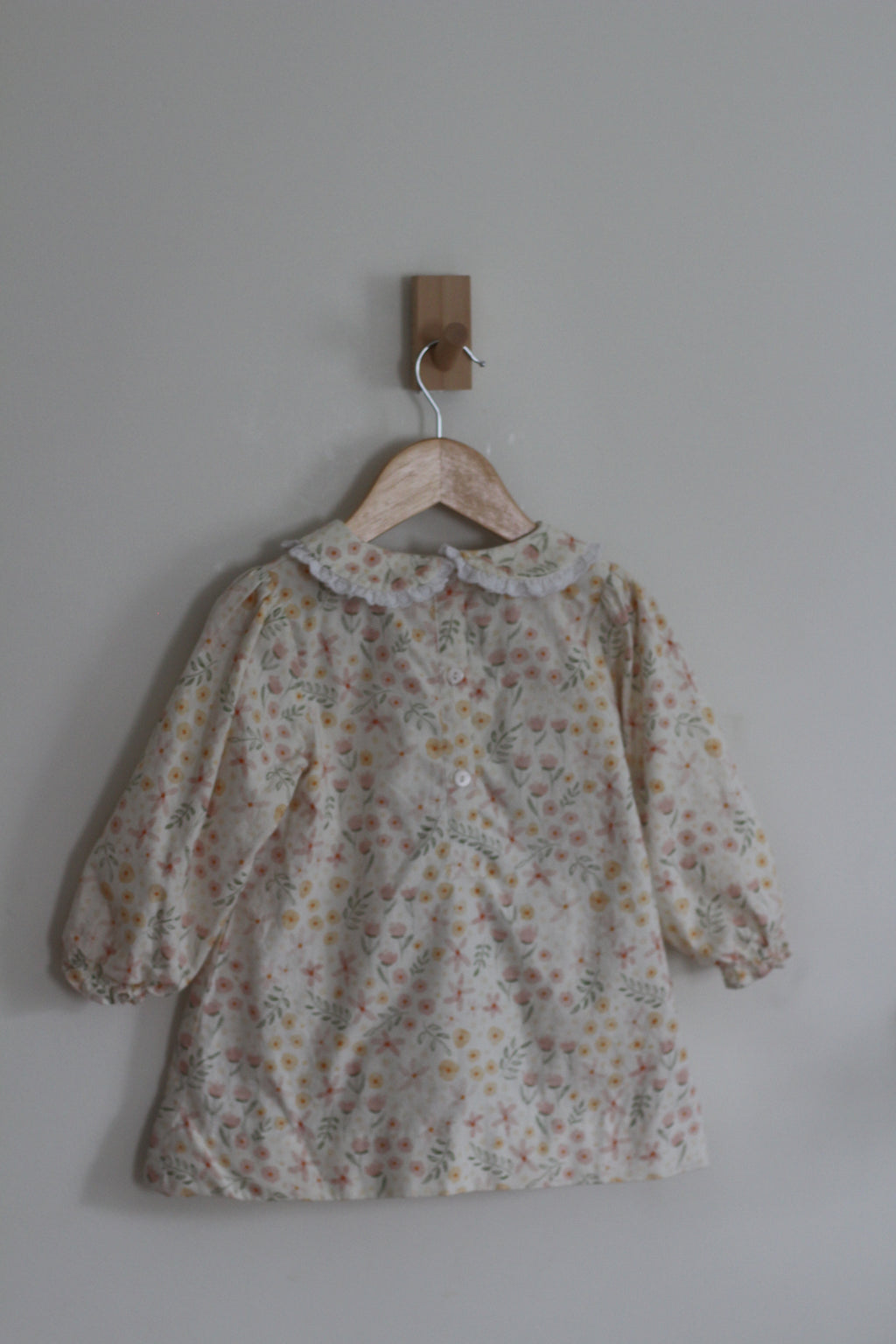 Lillie + Lilah Cotton Floral and Pumpkin Dress - size 4t