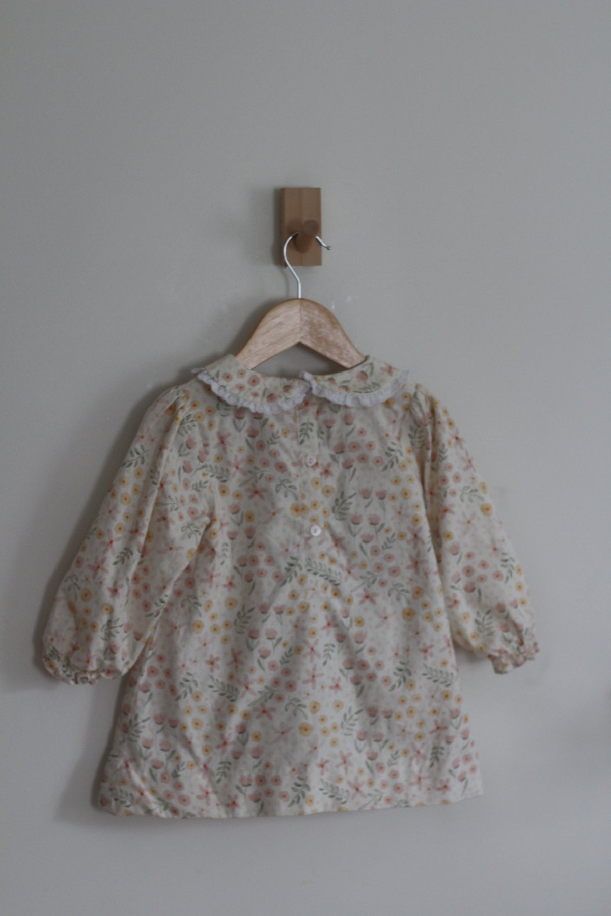 Lillie + Lilah Cotton Floral and Pumpkin Dress - size 4t