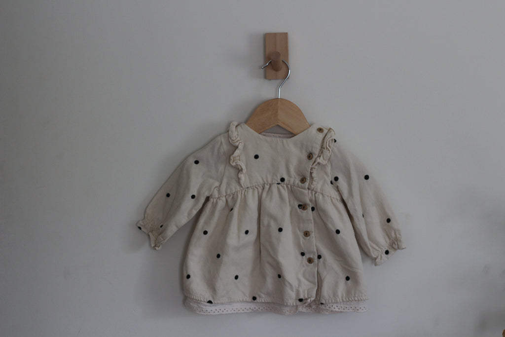 Zara Polka Dot Dress - size 3 - 6 months
