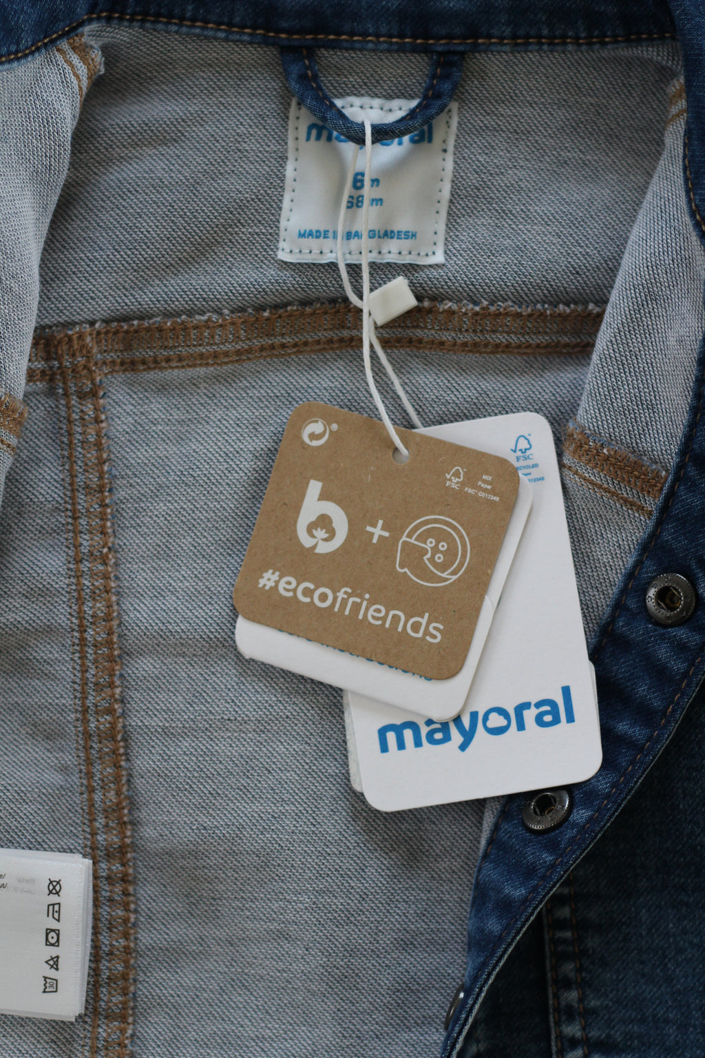 NWT Mayoral Denim Jacket - size 6 months