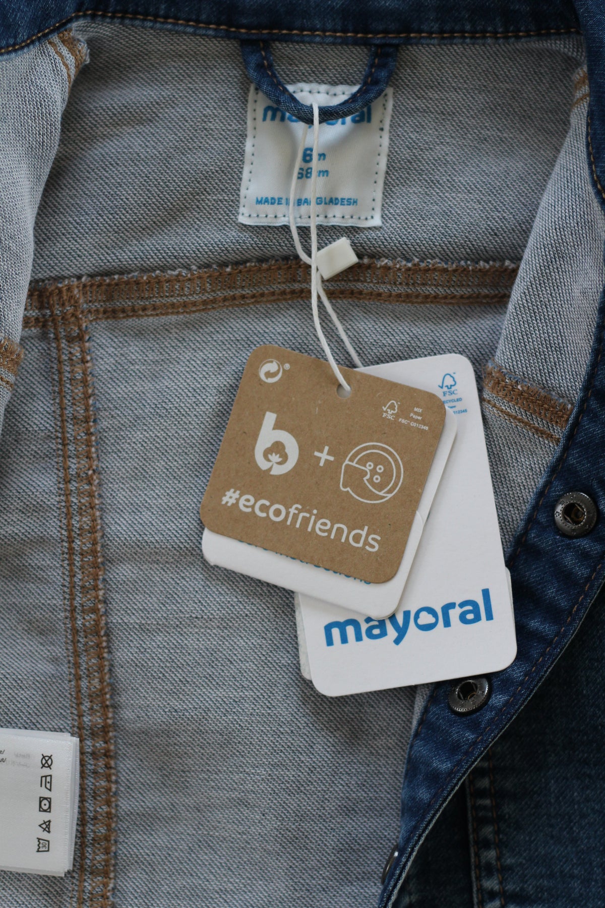 NWT Mayoral Denim Jacket - size 6 months