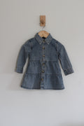 Little Bipsy Long Sleeve Denim Dress - size 6-12 months