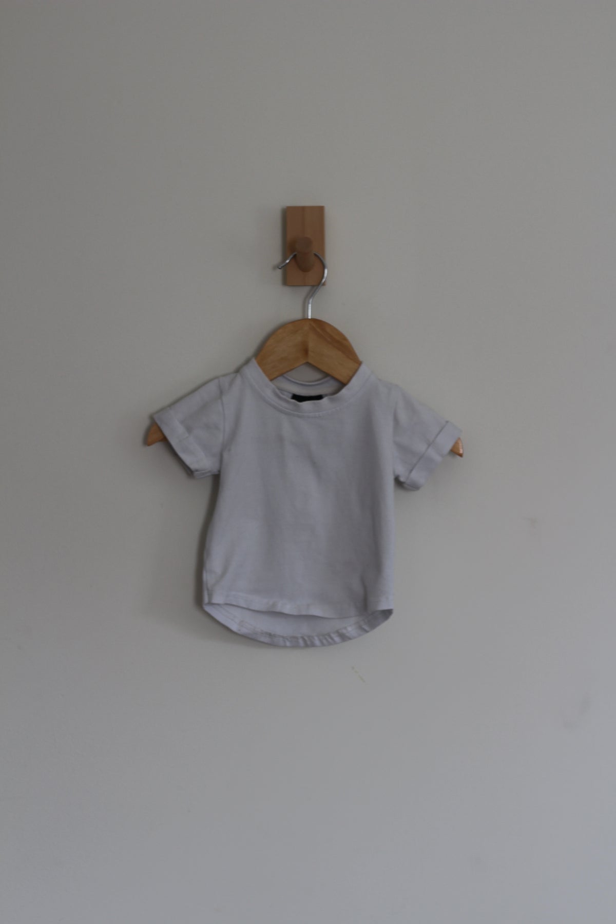 Little Bipsy Short Sleeve White Tee - size 3-6 months